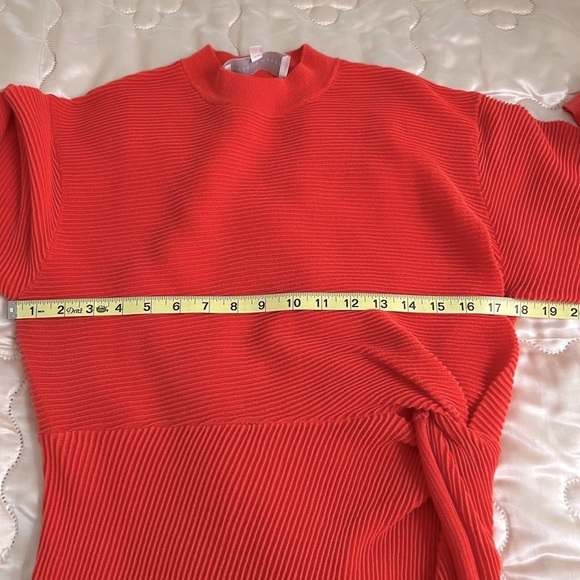 Michelle Mason Mock Neck, Long Sleeves, Twisted Ribbed Sweater - Picture 10 of 13